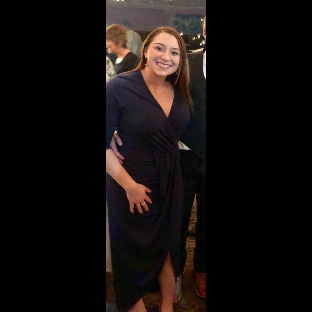 Navy HighLow Maxi Dress